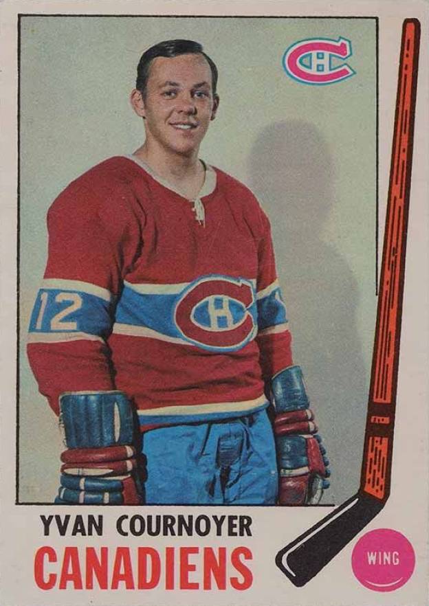 1969 O-Pee-Chee Yvan Cournoyer #6 Hockey Card