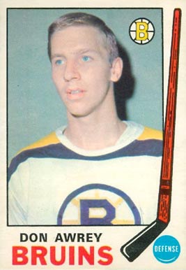 1969 O-Pee-Chee Don Awrey #203 Hockey Card