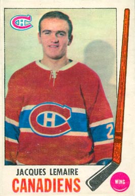 1969 O-Pee-Chee Jacques Lemaire #8 Hockey Card