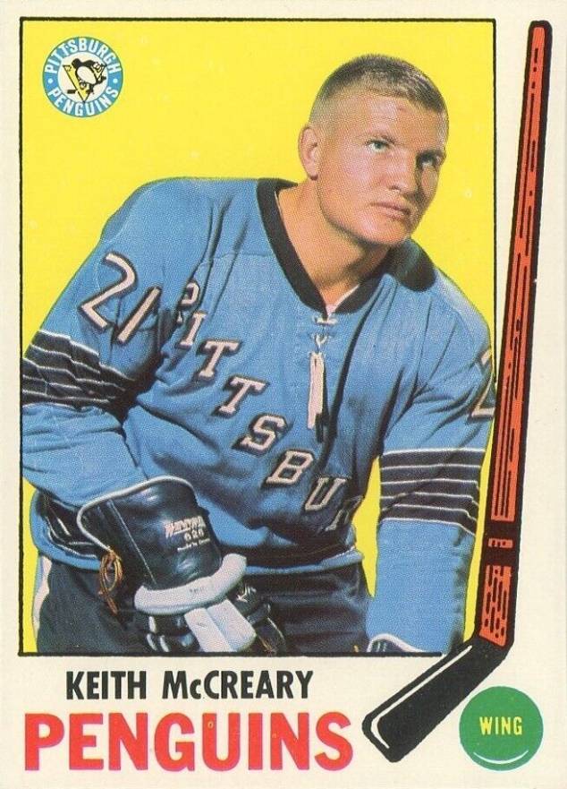 1969 Topps Keith McCreary #114 Hockey Card