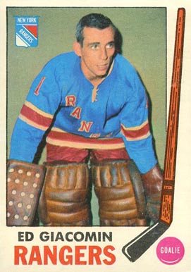 1969 Topps Ed Giacomin #33 Hockey Card