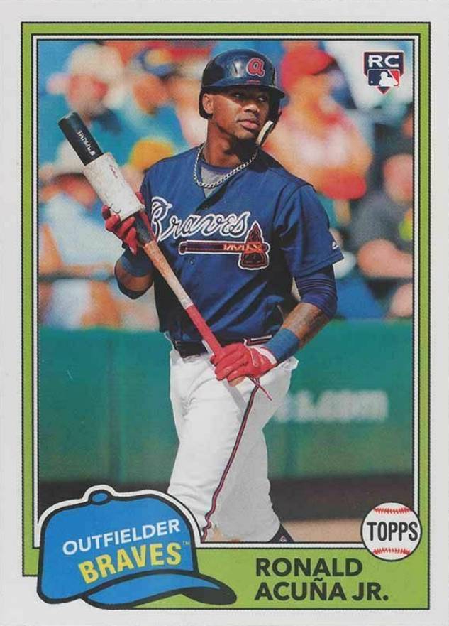 2018 Topps Archives Ronald Acuna Jr. #212 Baseball Card