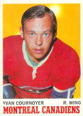 1970 O-Pee-Chee Yvan Cournoyer #50 Hockey Card