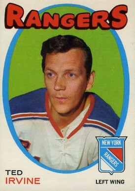 1971 O-Pee-Chee Ted Irvine #74 Hockey Card