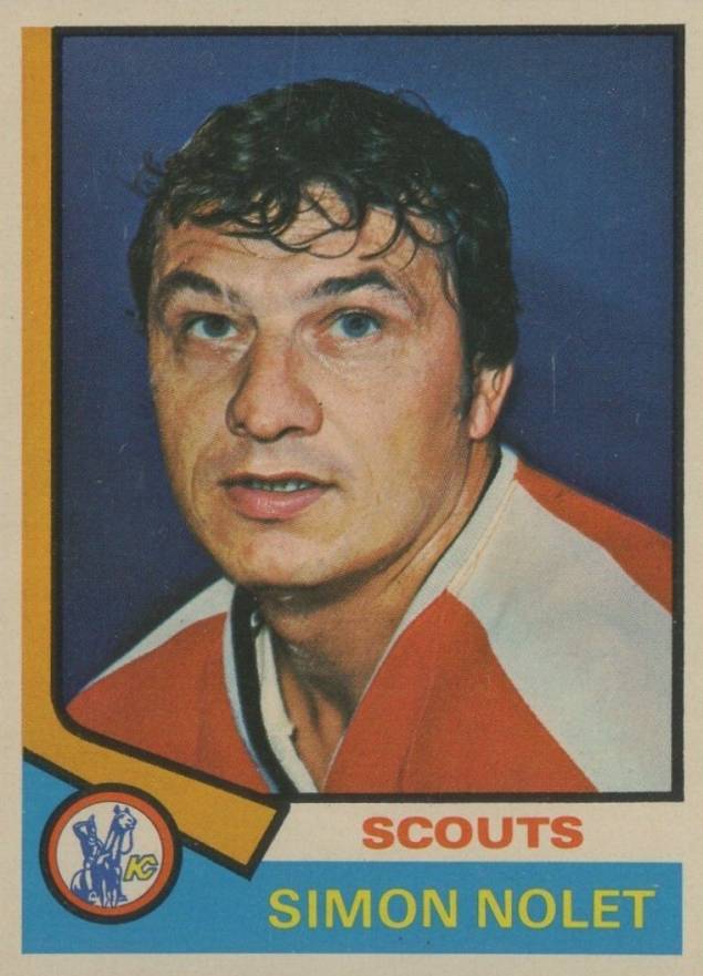 1974 O-Pee-Chee Simon Nolet #187 Hockey Card