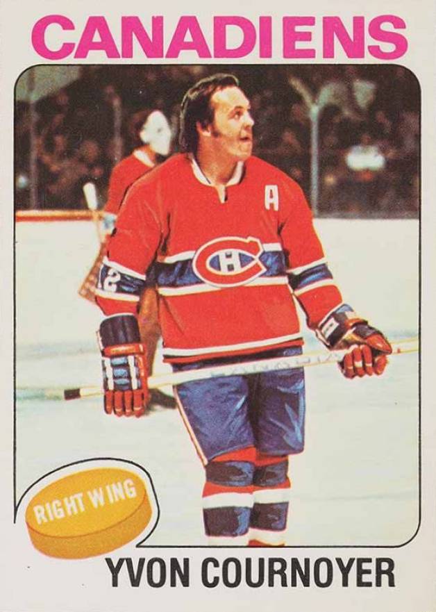 1975 O-Pee-Chee Yvan Cournoyer #70 Hockey Card