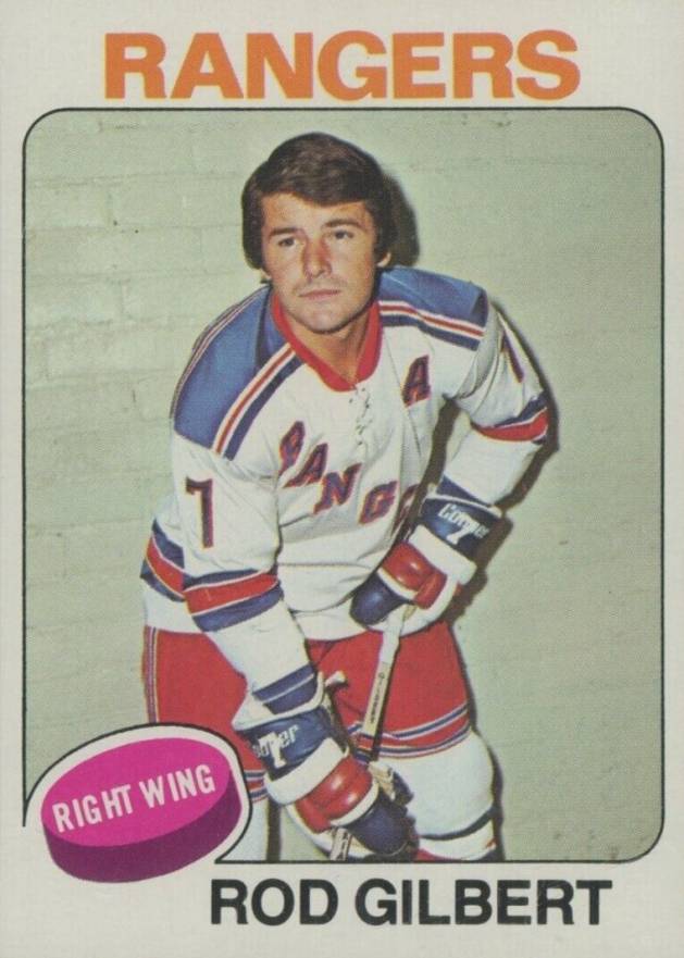 1975 Topps Rod Gilbert #225 Hockey Card