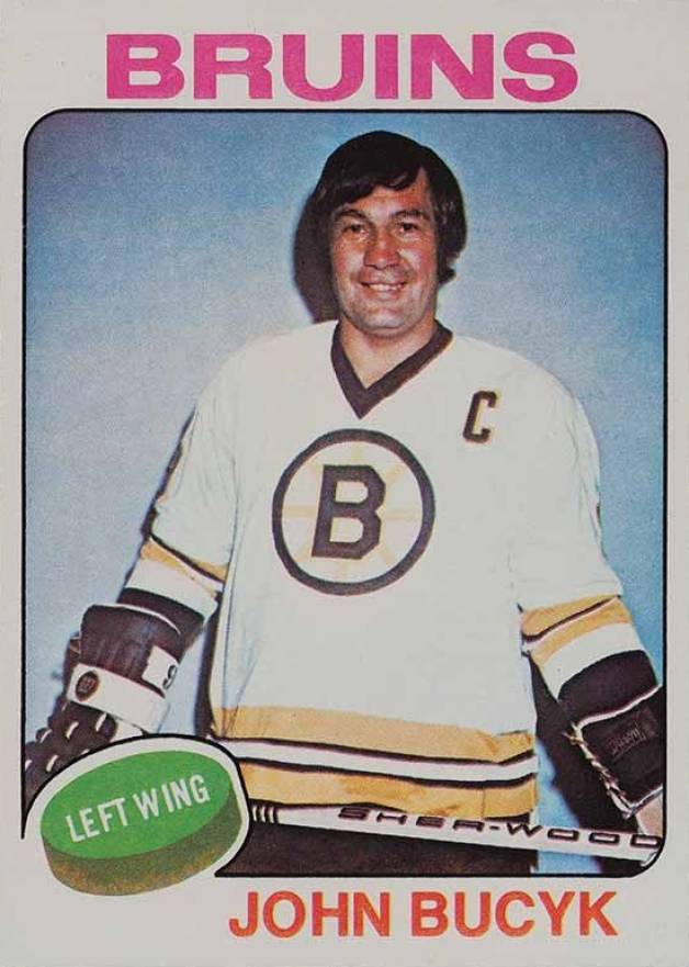 1975 Topps Johnny Bucyk #9 Hockey Card