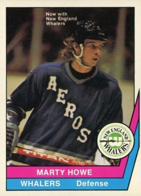 1977 O-Pee-Chee WHA Marty Howe #65 Hockey Card