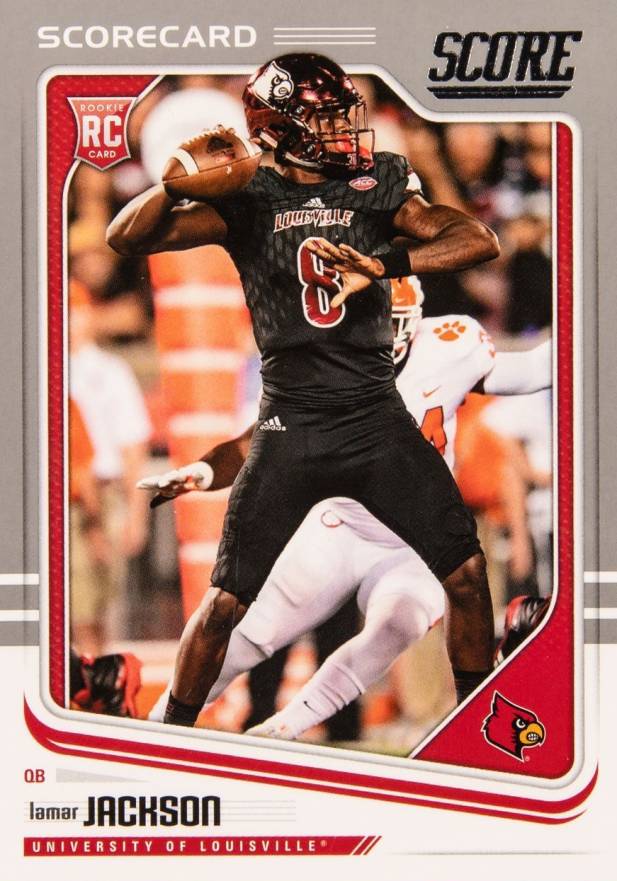 2018 Panini Score Lamar Jackson #352 Football Card