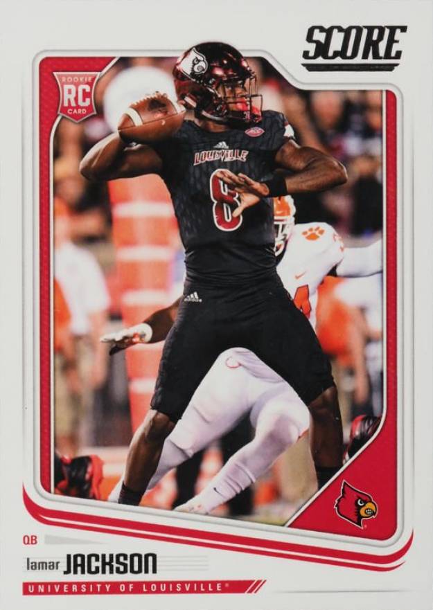 2018 Panini Score Lamar Jackson #352 Football Card