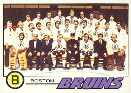 1977 Topps Bruins Team #72 Hockey Card