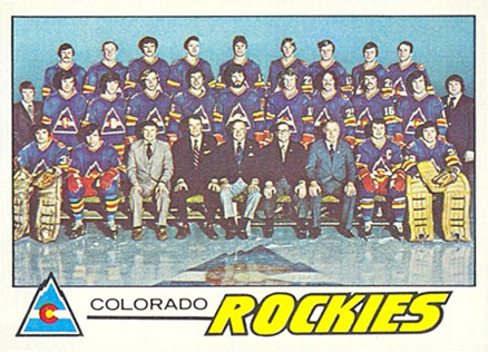 1977 Topps Rockies Team #76 Hockey Card