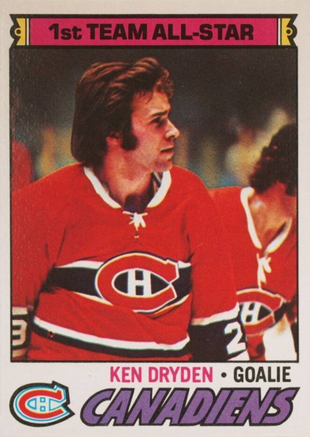 1977 Topps Ken Dryden #100 Hockey Card