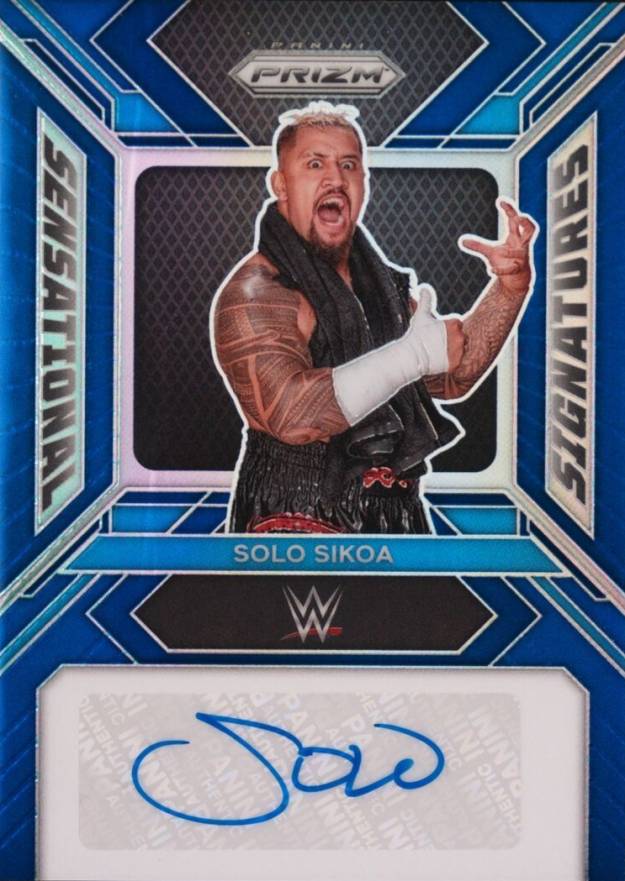 2024 Panini Prizm WWE Sensational Signatures Solo Sikoa #SSSSI Other Sports Card