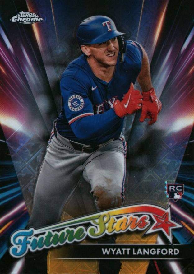 2024 Topps Chrome Logofractor Edition Future Stars Wyatt Langford #FSLE13 Baseball Card