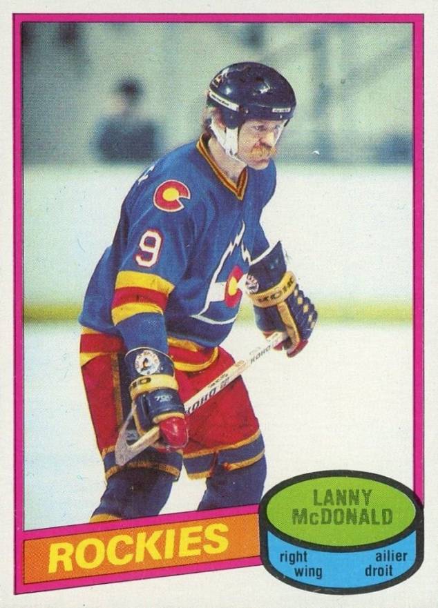 1980 O-Pee-Chee Lanny McDonald #62 Hockey Card