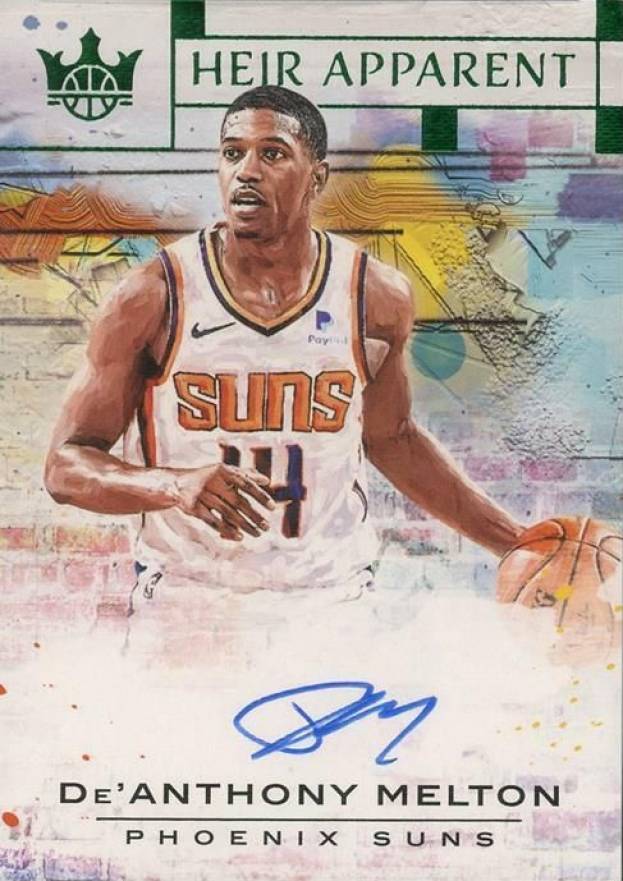 2018 Panini Court Kings Heir Apparent Autographs DE'Anthony Melton #DMT Basketball Card