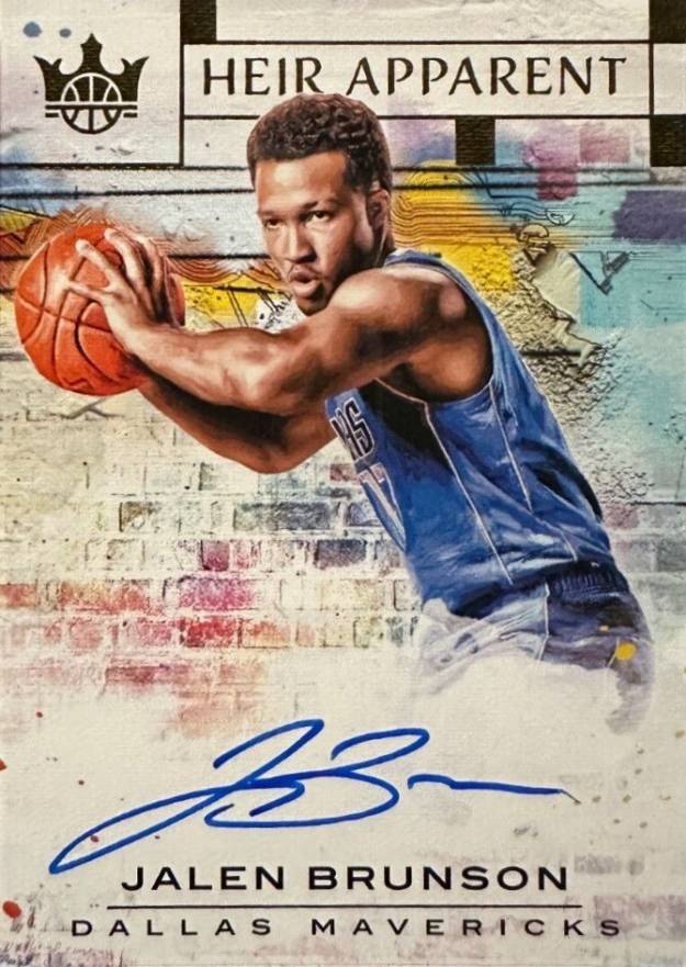 2018 Panini Court Kings Heir Apparent Autographs Jalen Brunson #LBR Basketball Card