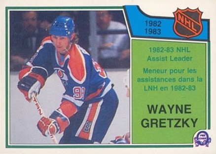 1983 O-Pee-Chee Wayne Gretzky #216 Hockey Card