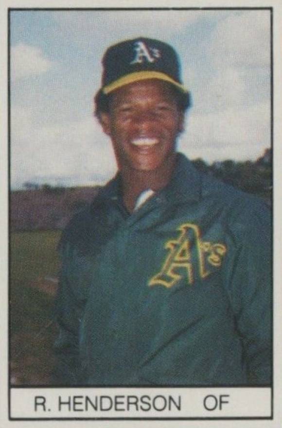 1984 All-Star Game Program Inserts-Hand Cut Rickey Henderson # Baseball Card