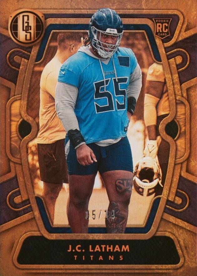 2024 Panini Gold Standard JC Latham #110 Football Card