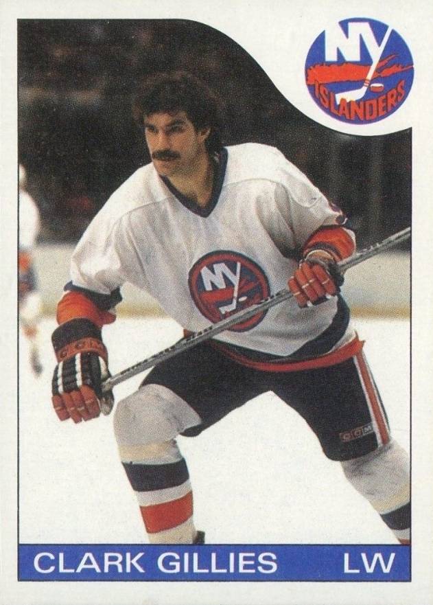 1985 Topps Clark Gillies #81 Hockey Card