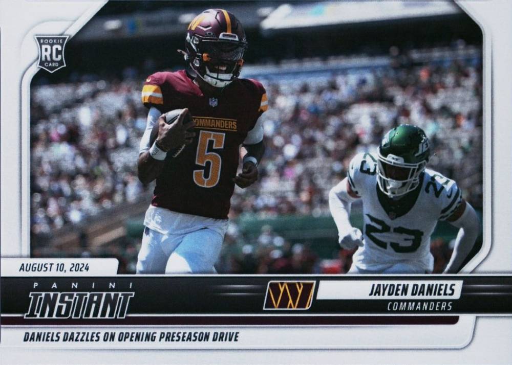 2024 Panini Instant NFL Jayden Daniels #6 Football Card