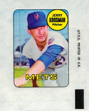 1969 Topps Decals Jerry Koosman # Baseball Card