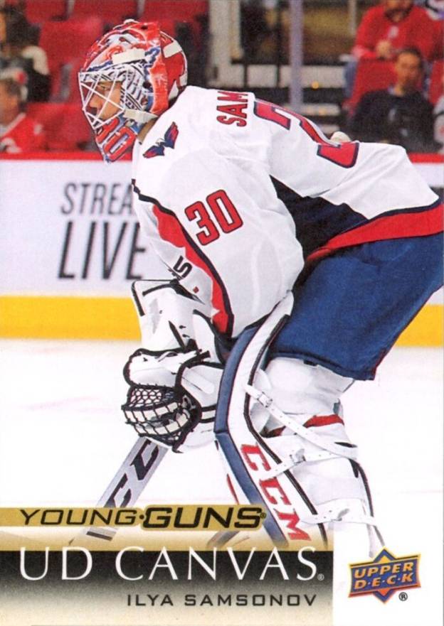 2018 Upper Deck Canvas Ilya Samsonov #C227 Hockey Card