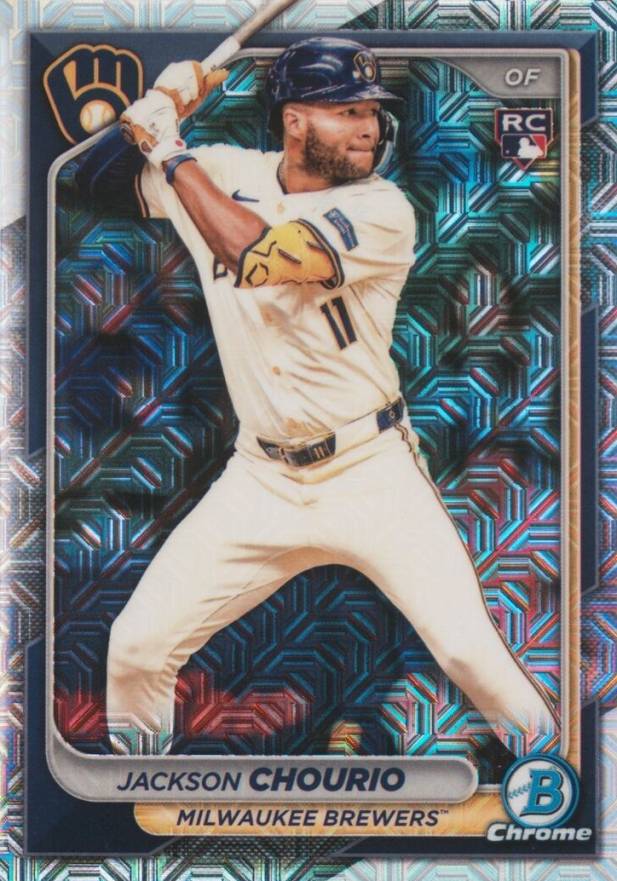 2024 Bowman Chrome Mega Box Jackson Chourio #69 Baseball Card