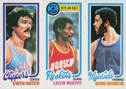 1980 Topps Nater/Murphy/Washington # Basketball Card