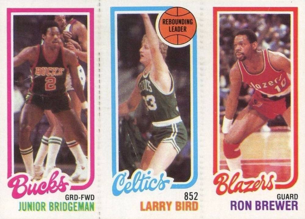 1980 Topps Bridgeman/Bird/Brewer # Basketball Card