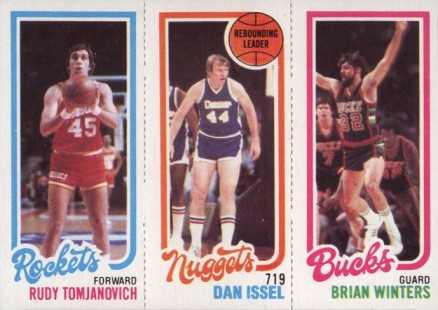 1980 Topps Tomjanovich/Issel/Winters # Basketball Card
