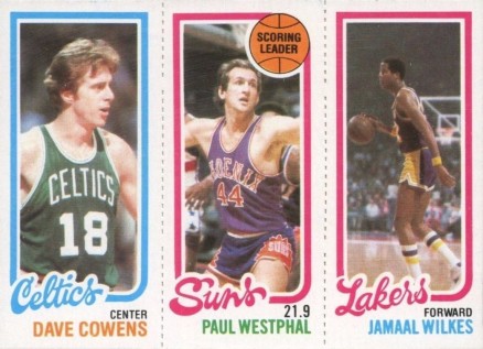 1980 Topps Cowens/Westphal/Wilkes # Basketball Card