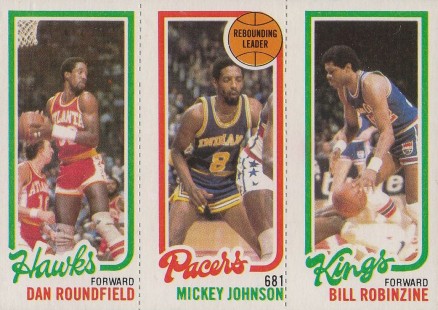 1980 Topps Roundfield/Johnson/Robinzine # Basketball Card