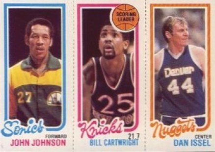 1980 Topps Johnson/Cartwright/Issel # Basketball Card