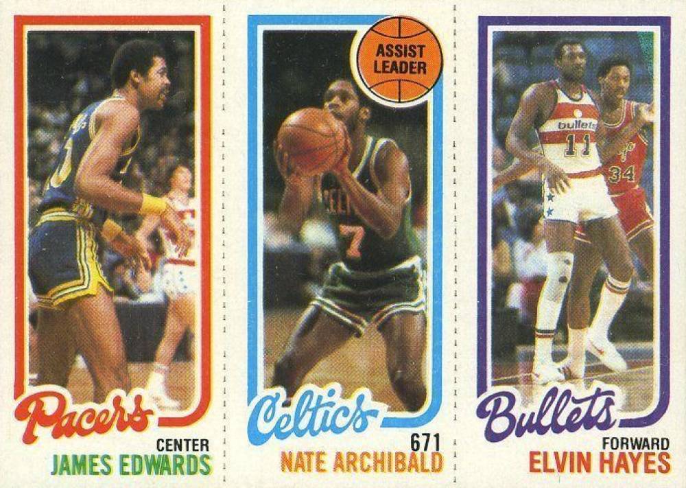 1980 Topps Edwards/Archibald/Hayes # Basketball Card
