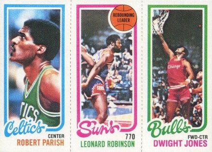 1980 Topps Parish/Robinson/Jones # Basketball Card