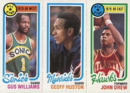 1980 Topps Williams/Huston/Drew # Basketball Card