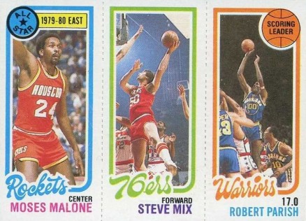 1980 Topps Malone/Mix/Parish # Basketball Card