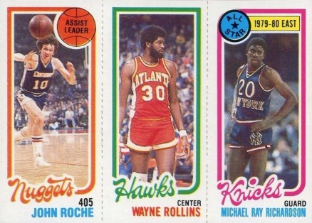 1980 Topps Roche/Rollins/Richardson # Basketball Card