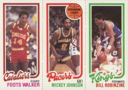 1980 Topps Walker/Johnson/Robinzine # Basketball Card