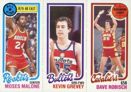 1980 Topps English/Malone/Boynes # Basketball Card