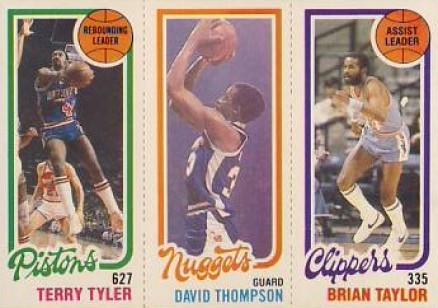 1980 Topps Tyler/Thompson/Taylor # Basketball Card