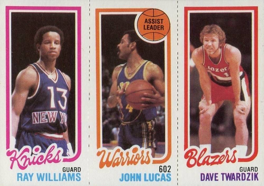 1980 Topps Williams/Lucas/Twardzik # Basketball Card