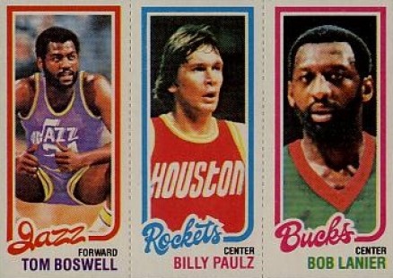 1980 Topps Boswell/Paulz/Lanier # Basketball Card