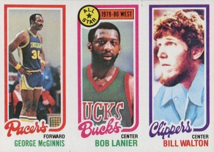 1980 Topps McGinnis/Lanier/Walton # Basketball Card