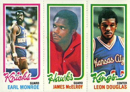 1980 Topps Monroe/McElroy/Douglas # Basketball Card