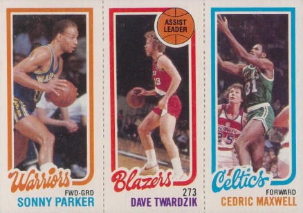 1980 Topps Parker/Twardzik/Maxwell # Basketball Card